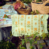 Marigolds Frill Pouch - Celadon