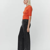 Elijah Denim Stripes Jeans - Black