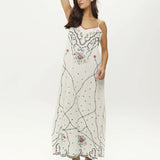Lauren Embroidered Camisole Dress - Linen Kisses