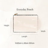 Gold Palm Everyday Pouch - Pink