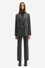 Load image into Gallery viewer, Samsoe Samsoe Haven Blazer - Dark Grey Mel.
