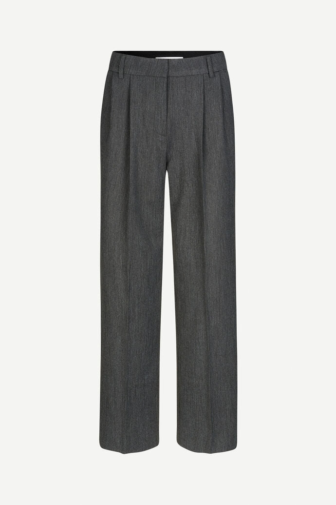 Samsoe Samsoe Haveny Trousers - Dark Grey Mel.