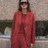 Mar44 Blazer - Dark Red