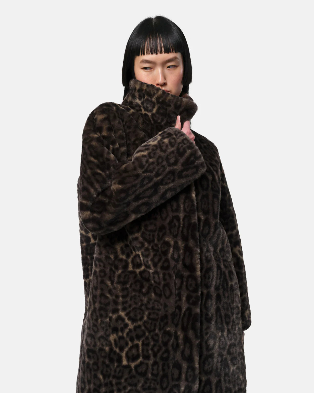 Blair Coat Dark Leopard