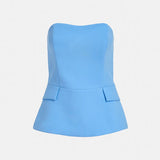 Faith Bustier Top - Blue