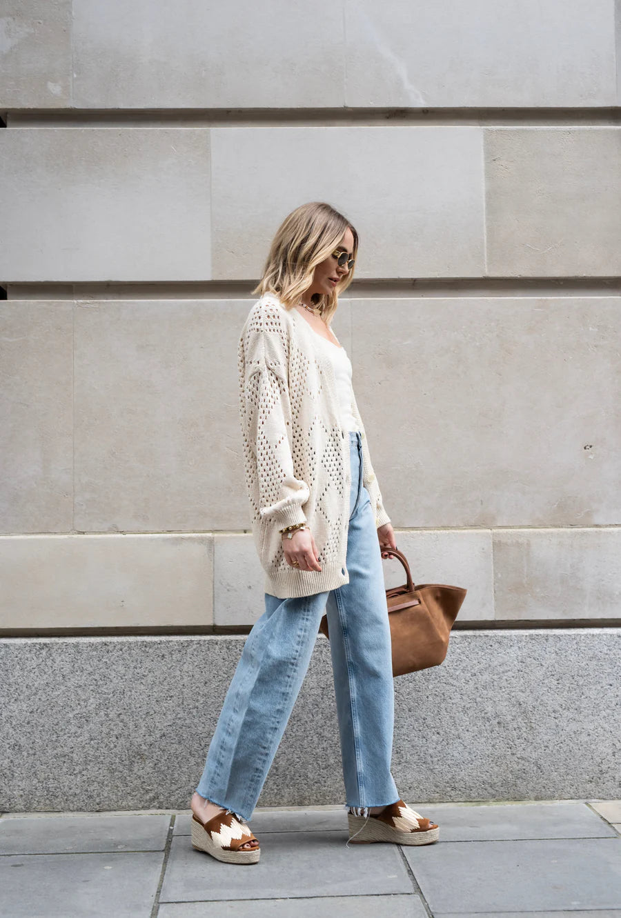 Florence Oversized Cardigan - Ecru