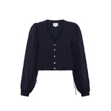FRNCH Nydia Blouse - Navy