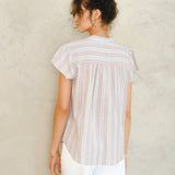 Freya Top - Pastel Stripe