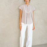 Freya Top - Pastel Stripe
