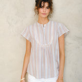 Freya Top - Pastel Stripe