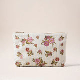 Floral Bouquet Everyday Pouch - Light Blue
