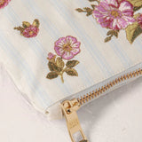 Floral Bouquet Everyday Pouch - Light Blue