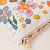 Flower Power  Everyday Pouch - Cream