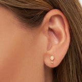 Friday Rosé 1PCS Earring - Gold/Pink