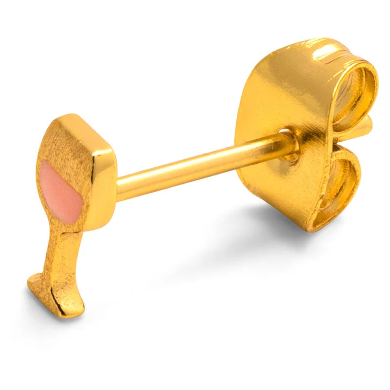 Friday Rosé 1PCS Earring - Gold/Pink