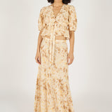 Margot Top - Brown/Gold
