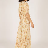 Margot Top - Brown/Gold