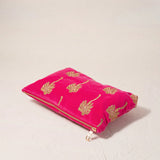 Gold Palm Everyday Pouch - Pink