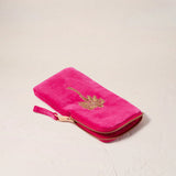Gold Palm Glasses Case - Pink