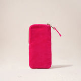 Gold Palm Glasses Case - Pink