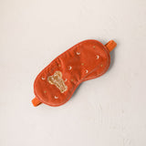 Golden Elephants Eye Mask - Rust