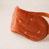 Golden Elephants Eye Mask - Rust