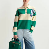 Hamam Polo Jumper - Green/Beige