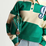 Hamam Polo Jumper - Green/Beige