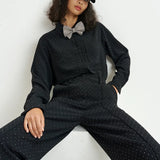 Harmonize Rhinestone Shirt - Black
