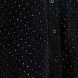 Harmonize Rhinestone Shirt - Black