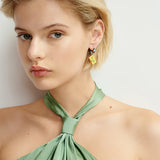 Harris Earrings - Yellow/Red