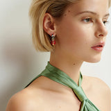 Harris Earrings - Yellow/Red