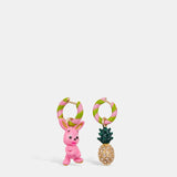 Helga Earrings - Pink/Gold