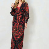 Adelita Dress - Black/Red