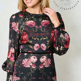 The Holly Dress - Dark Floral