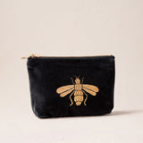 Honey Bee Mini Pouch - Charcoal