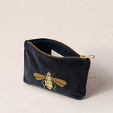 Honey Bee Mini Pouch - Charcoal