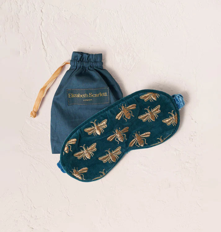 Honey Bee Eye Mask - Rich Blue