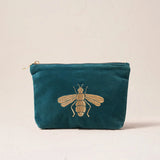 Honey Bee Mini Pouch - Rich Blue
