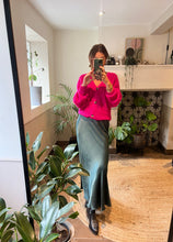 Load image into Gallery viewer, Alexandre Laurent Satin Midi Skirt - C207
