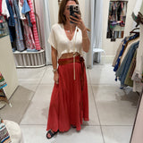 Cholul Skirt - Cayenne