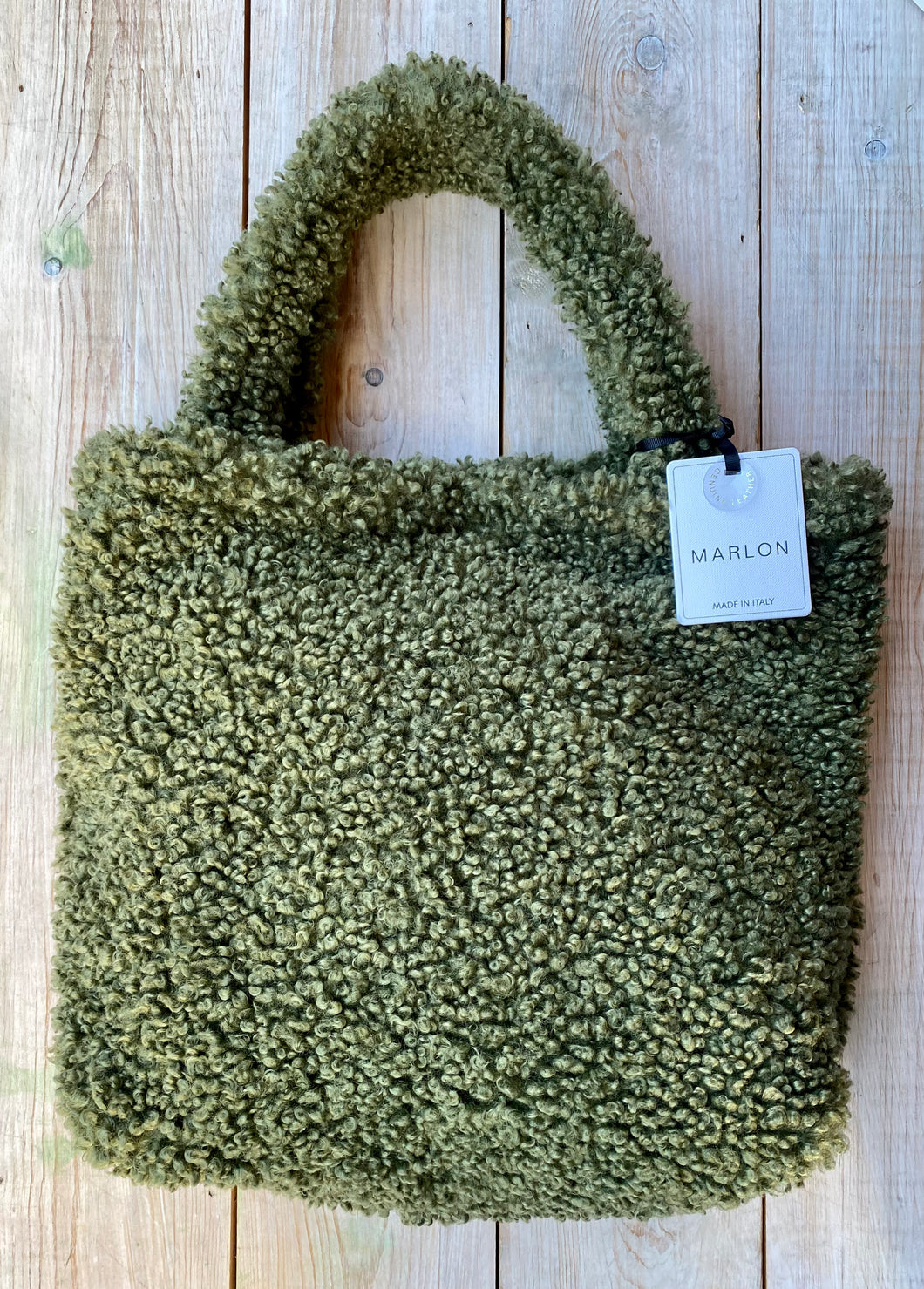 Marlon Shopper Teddy Bag - Army