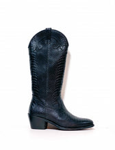 Load image into Gallery viewer, DW\RS Boise Western Boots - Black Python
