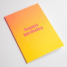 Load image into Gallery viewer, Nice &amp; Graphic Pastel Happy Birthday Card - Orange
