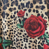 Cici Mesh Dress - Leopard/Rose Print