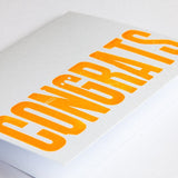 White Congrats Card