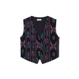 Ganga Waistcoat - Ikat Shadows