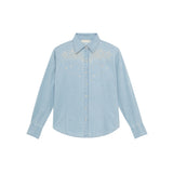 Austin Blouse - Mustang Blue