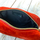 Paris Suede Handbag - Red