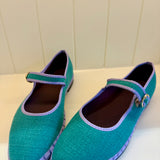 Ivetta Mary Jane Shoes - Sage